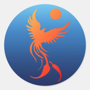 Sticker pour le Phoenix en flammes