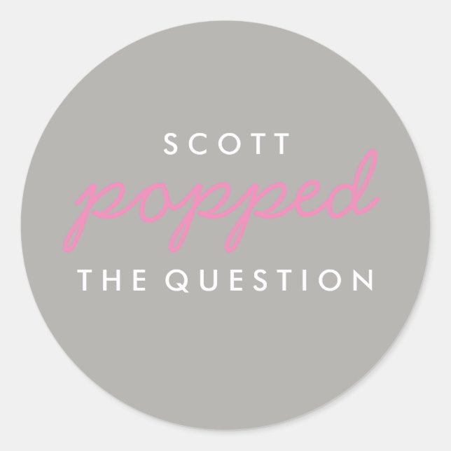 Sticker pour le sac de bienvenue Popcorn à la ques (Devant)