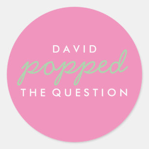 Sticker pour le sac de bienvenue Popcorn à la ques