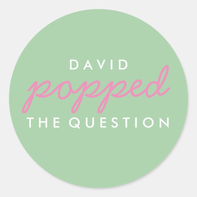 Sticker pour le sac de bienvenue Popcorn à la ques (Devant)