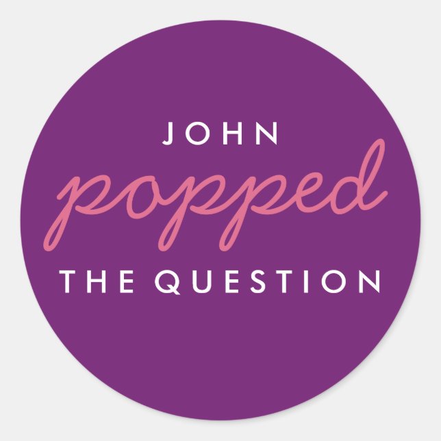 Sticker pour le sac de bienvenue Popcorn à la ques (Devant)