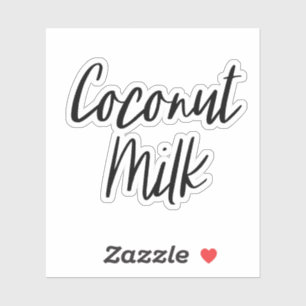 Sticker pour le stockage du lait de coco
