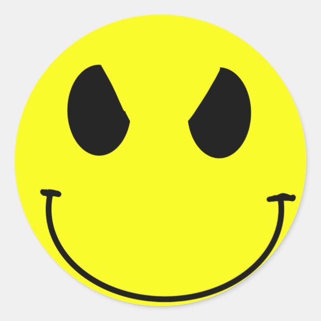 Sticker pour le visage malin (Devant)