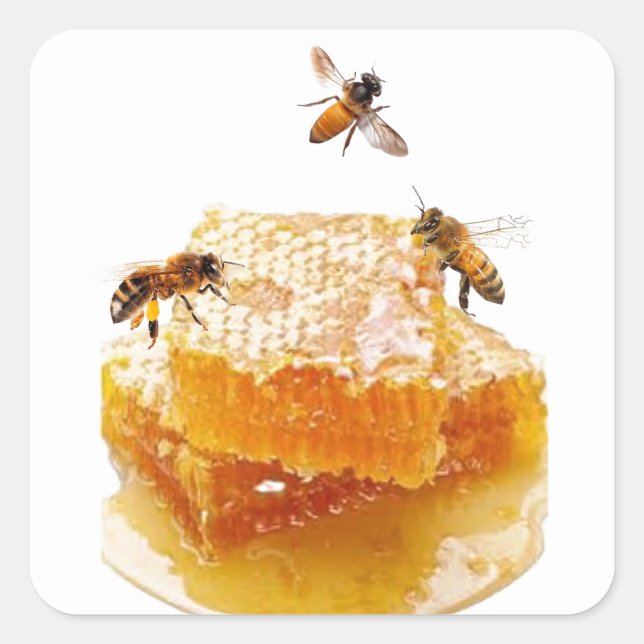 Sticker pour les abeilles de miel (Devant)