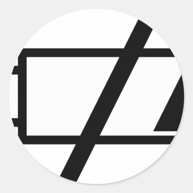 Sticker pour les batteries mortes (Devant)