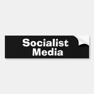 Sticker pour les médias socialistes