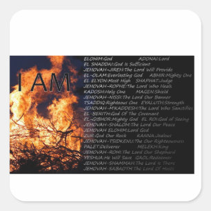 Sticker pour les noms de Dieu