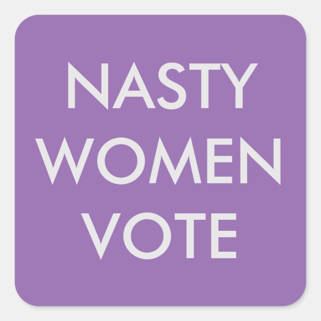Sticker pour les votes pour les femmes nasty (Devant)