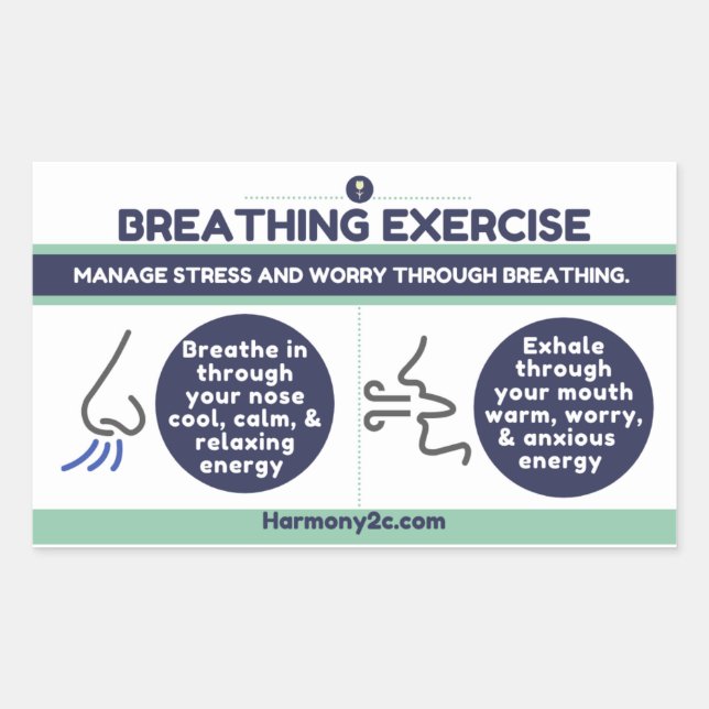 Sticker pour l'exercice de respiration (Devant)
