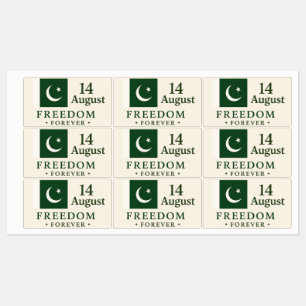 Sticker pour l'indépendance du Pakistan - 14 août