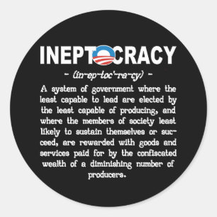 Sticker pour l'ineptocratie de l'administration Ob