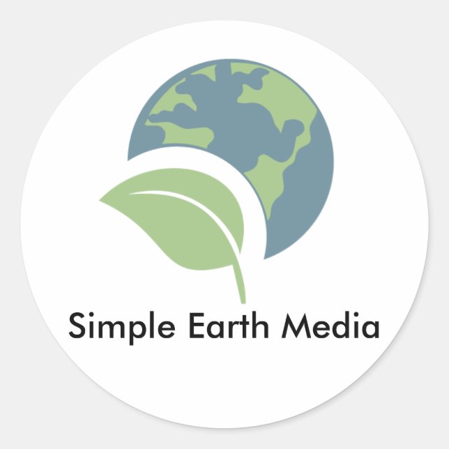 Sticker pour logo Simple Earth Media (Devant)
