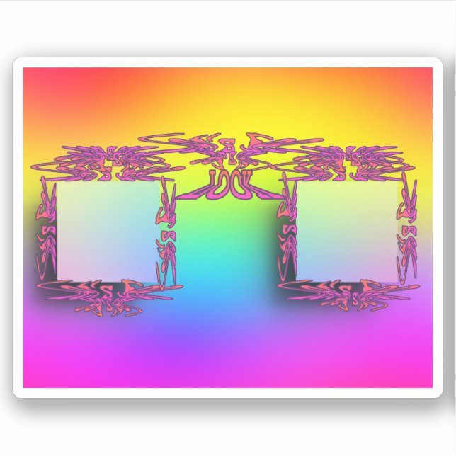 Sticker pour lunettes fantaisie (Devant)