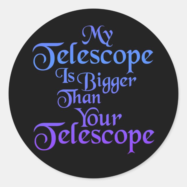 Sticker pour mon télescope (Devant)