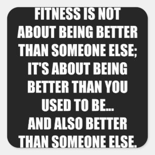 Sticker pour motivation de remise en forme amusant