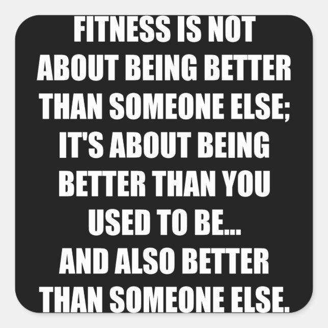 Sticker pour motivation de remise en forme amusant (Devant)