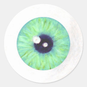 Sticker pour oeil Déplaisant vert