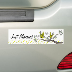 Sticker pour oiseaux Vintages mariés