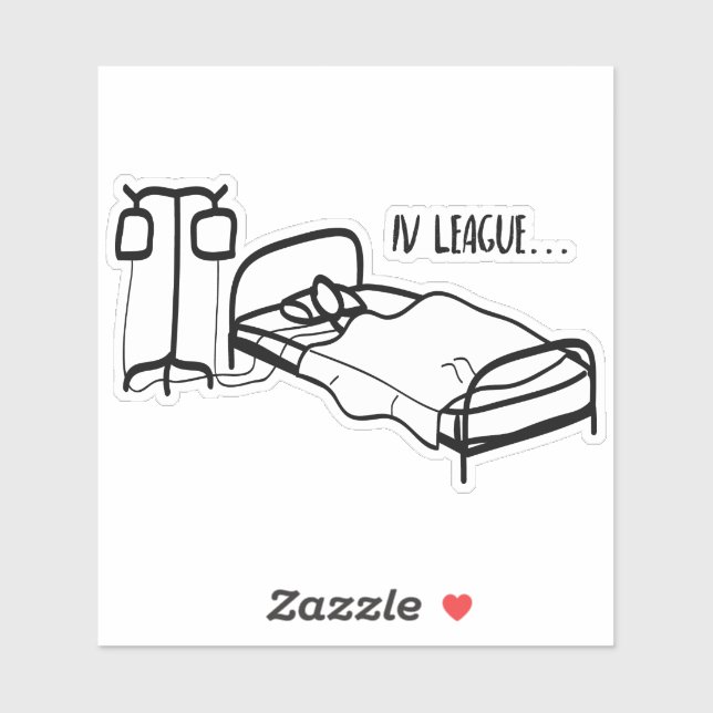 Sticker pour ordinateur de la IV League (Feuille)