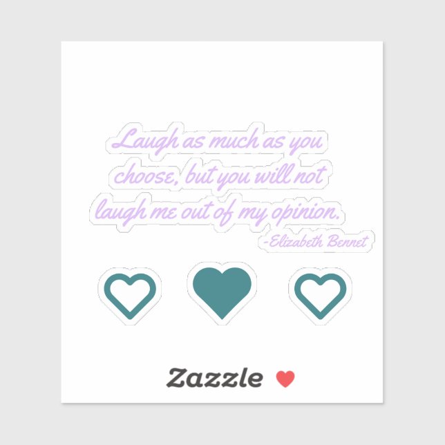 Sticker pour ordinateur portable Lizzie Bennet (Feuille)