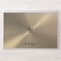 Faux Gold Metal Monogramme HP Ordinateur portable