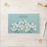 Sticker Pour Ordinateurs HP Floral moderne marguerite bleu girly élégant éléga<br><div class="desc">Floral moderne marguerite bleu girly élégant design de couverture iPad élégant.</div>