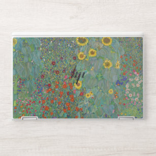 Sticker Pour Ordinateurs HP Gustav Klimt - Jardin de campagne avec tournesols