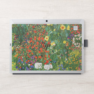 Sticker Pour Ordinateurs HP Klimt - Jardin de ferme avec des tournesols, art