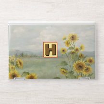 Tournesol moderne Aquarelle & nom personnalisé