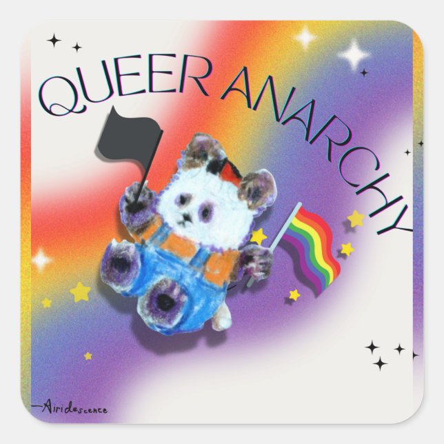 Sticker pour ours Panda Pride (Devant)