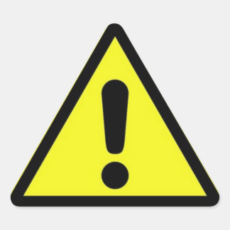 Sticker pour panneau de danger