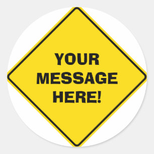 Sticker pour panneau routier