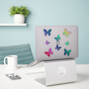 Sticker pour papillon arc-en-ciel Mignons papill