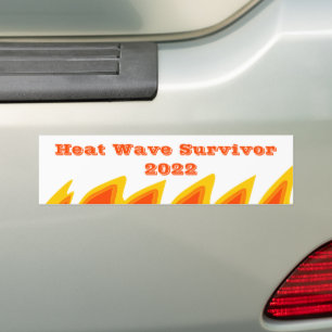 Sticker pour pare-chocs 2022 Heat Wave Survivor