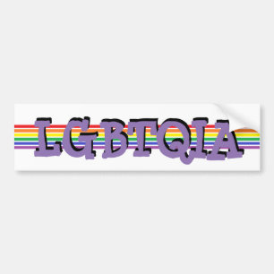 Sticker pour pare-chocs à arc-en-ciel LGBTQIA Prid