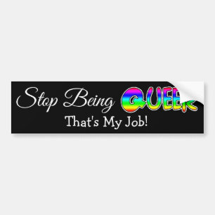 Sticker pour pare-chocs à l'arc-en-ciel LGBT Pride