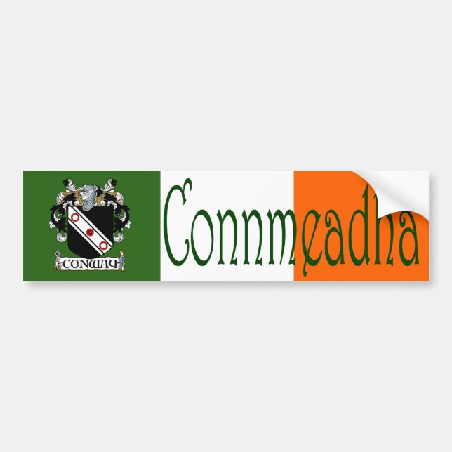 Sticker pour pare-chocs anglais/irlandais Conway C (Devant)