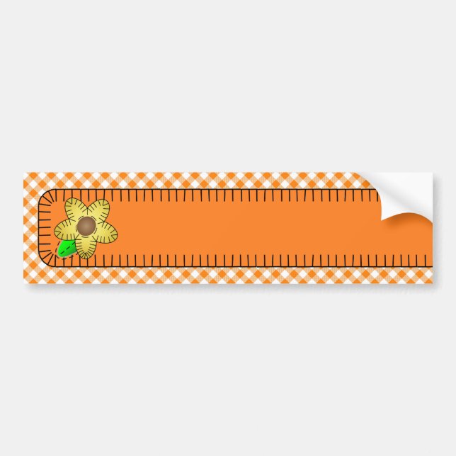 Sticker pour pare-chocs Arrière - plan à fleurs ja (Devant)