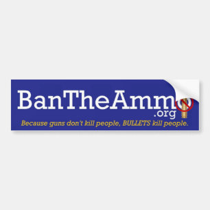 Sticker pour pare-chocs BanTheAmmo