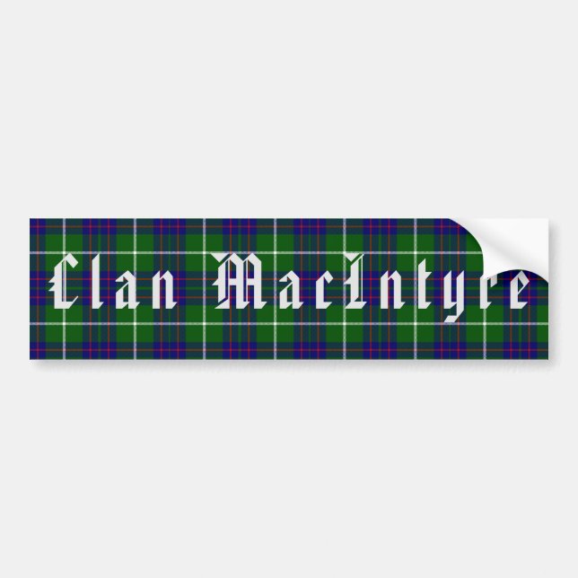 Sticker pour pare-chocs Clan MacIntyre (Devant)