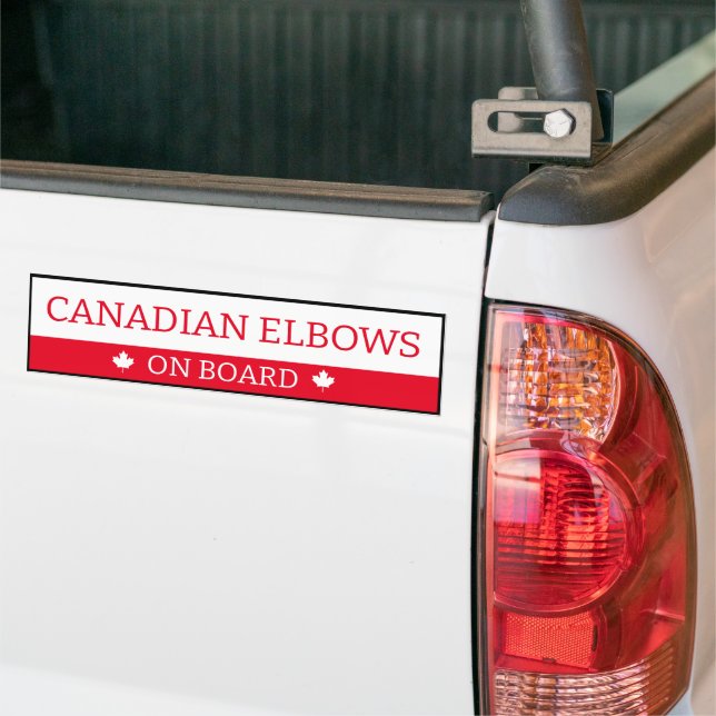 Sticker pour pare-chocs - Coudes canadiennes à bor (Sur camion)