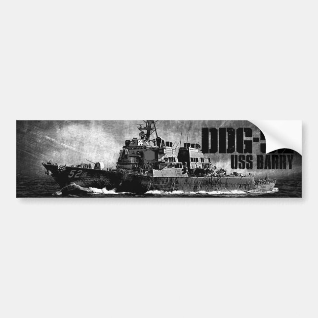 Sticker pour pare-chocs DDG-52 Barry (Devant)