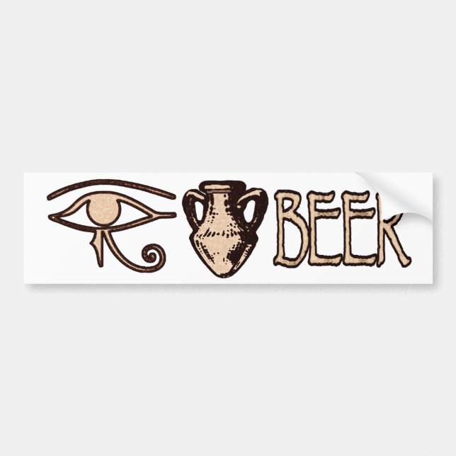 Sticker pour pare-chocs de bière de l'oeil Amphora (Devant)