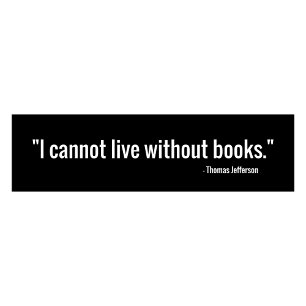 Sticker pour pare-chocs de citation de livre Thoma