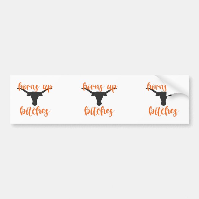 Sticker pour pare-chocs de l'Université du Texas (Devant)