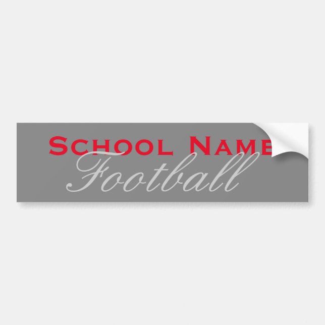 Sticker pour pare-chocs de sport scolaire - Arrièr (Devant)