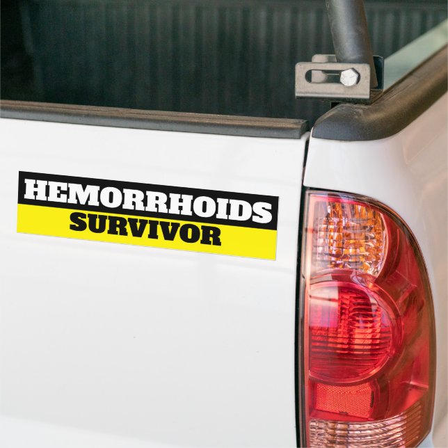 Sticker pour pare-chocs de survivant des hémorroïd (Sur camion)