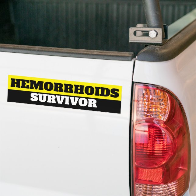 Sticker pour pare-chocs de survivant des hémorroïd (Sur camion)