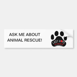 Sticker pour pare-chocs dernier Hope K9 Secourt - 