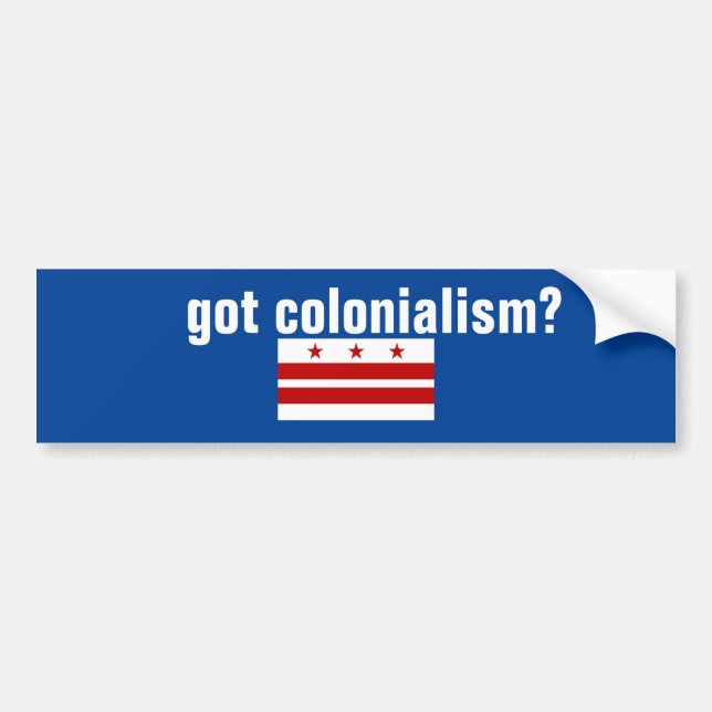 Sticker pour pare-chocs du colonialisme (Devant)